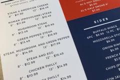 Als Steakhouse Menu Board